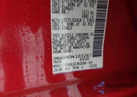 2023 Nissan Titan Xd Pro-4X 4X4 from USA, damaged, VIN 1N6AA1FB2PN103267